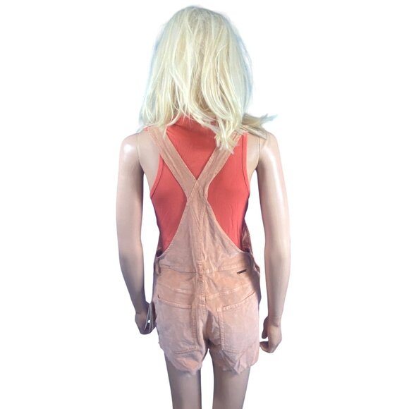 NWT Carve Designs Women's 6 Jason Overall Short Washed Pink Organic MSRP$115 - Picture 7 of 17